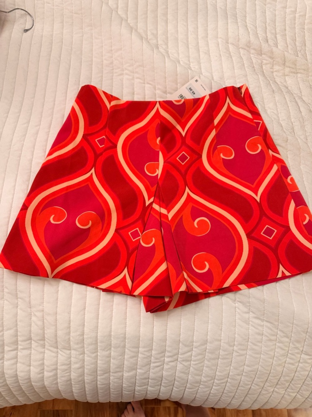 Zara orange  Patterned Skort